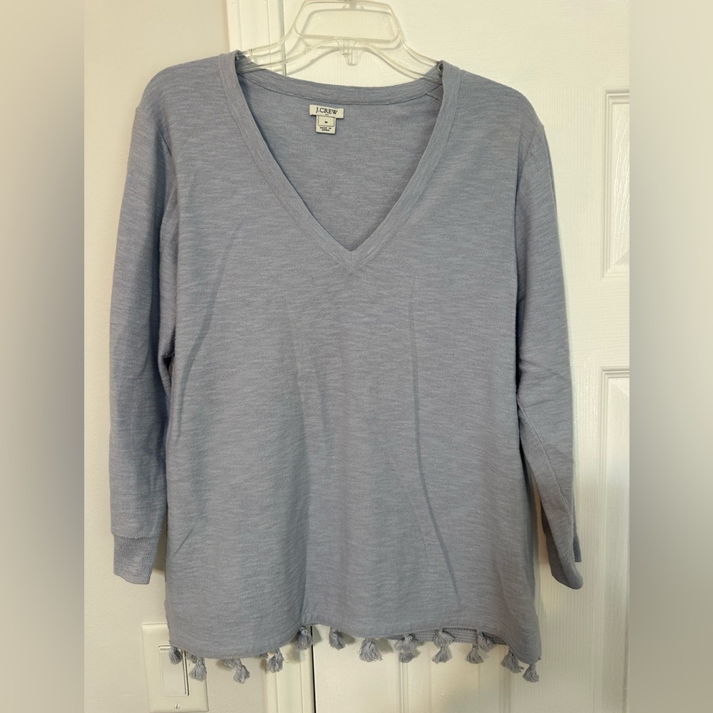 J. Crew Lavender V-Neck Top
